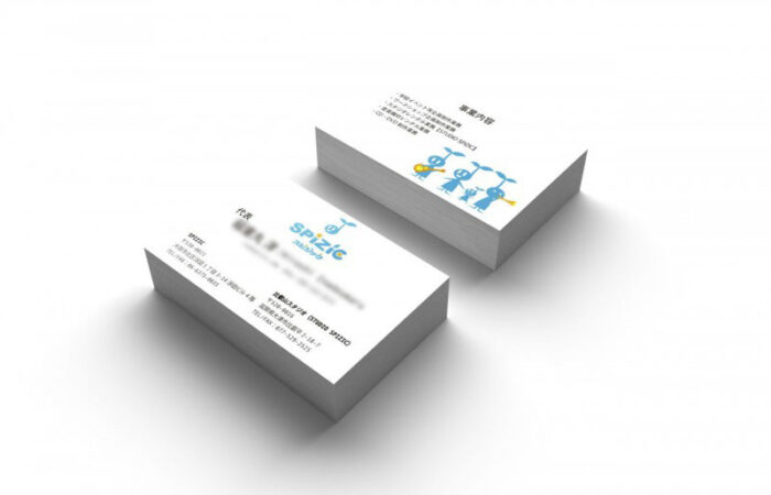 名刺制作事例 - イベント制作会社のシンプル&POPな名刺デザイン