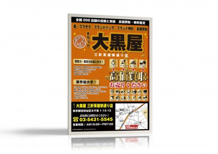 ブランド品買取ショップのポスター