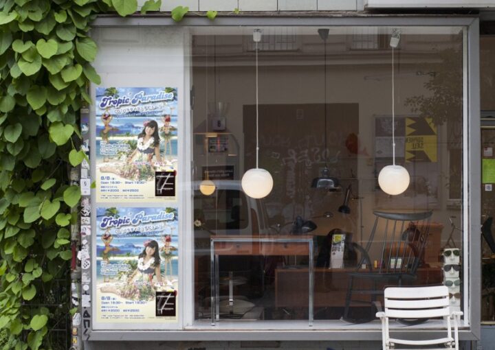 CDデビューを知らせるポスター掲示例