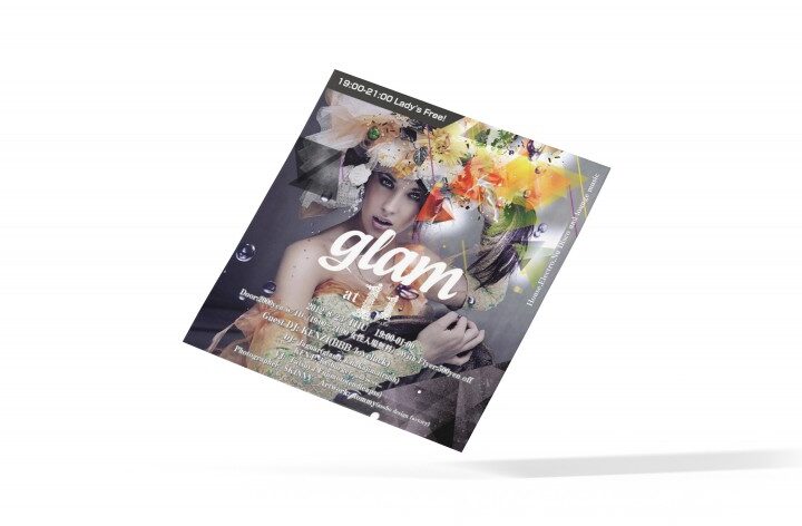 お洒落なクラブイベントチラシ