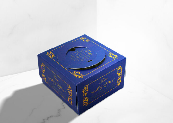 ケーキのパッケージデザイン作成例