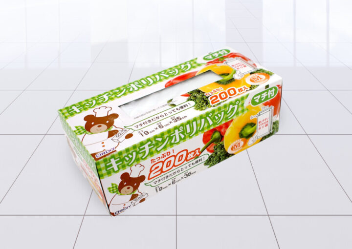 台所用品のパッケージデザイン作成例