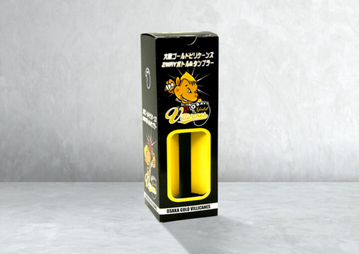 野球チームのグッズパッケージデザイン作成例