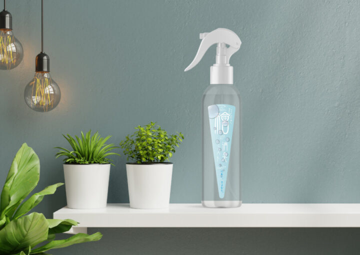 消臭スプレーのラベルデザイン作成例