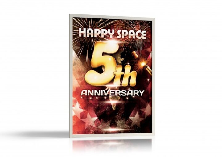 イベントの5周年記念ポスター