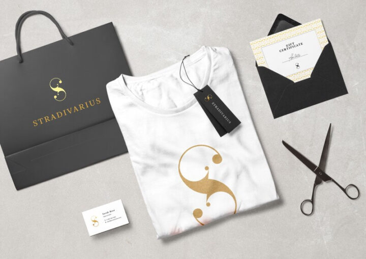 ファッションブランドのロゴ展開例1