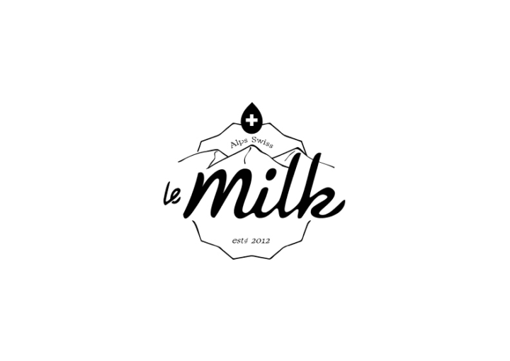 シンボルとミックスしたブランドロゴ作成例