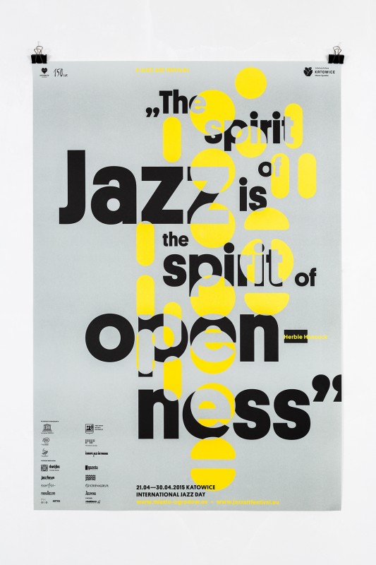 ジャズイベントのポスターデザイン
