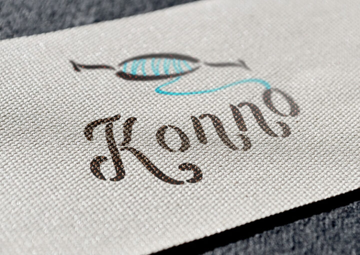 織物製造業のロゴ作成例