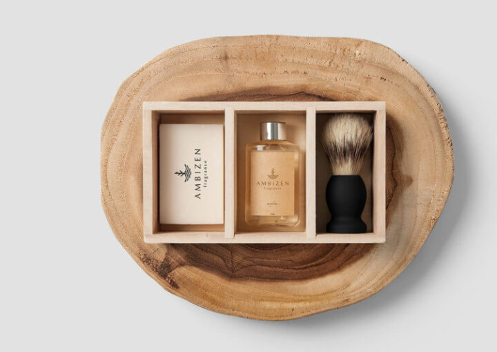 香水のパッケージデザイン