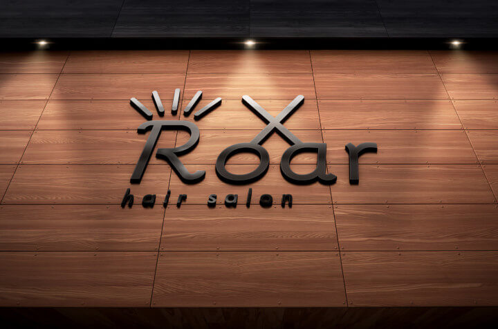 ヘアサロンのロゴ作成例