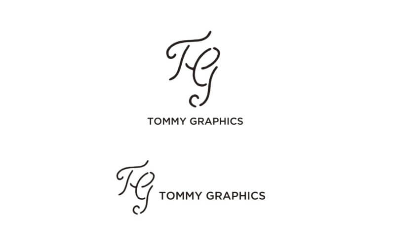 グラフィックデザインプロジェクトのロゴ制作例