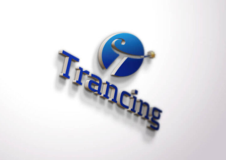 青を基調とした企業ロゴデザイン