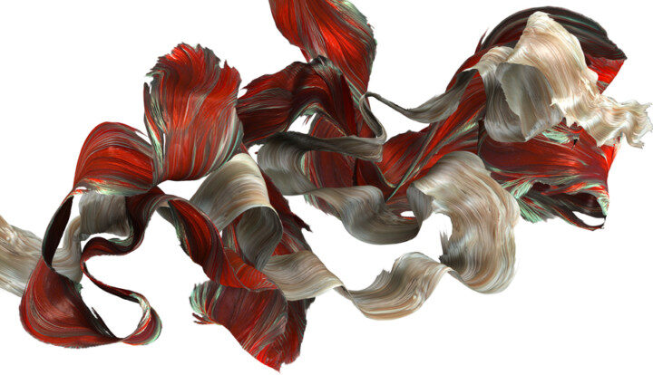 ベタ(闘魚)の優雅な動きを、シームレスな美しいアートへ