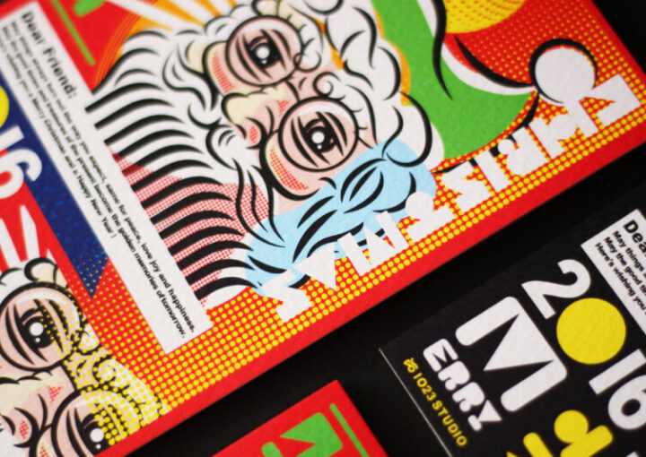 クリスマスのポストカード見本デザイン3