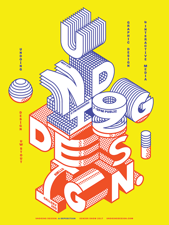グラフィックデザイン展のポスターデザイン