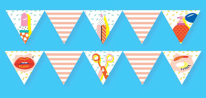 女性の心を掴むキュートなグラフィックデザイン