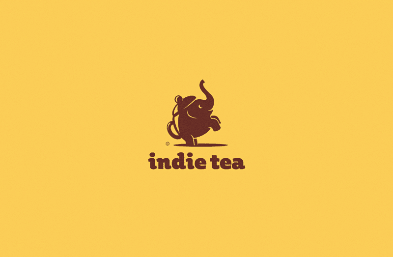 インドの紅茶を扱うブランドロゴ