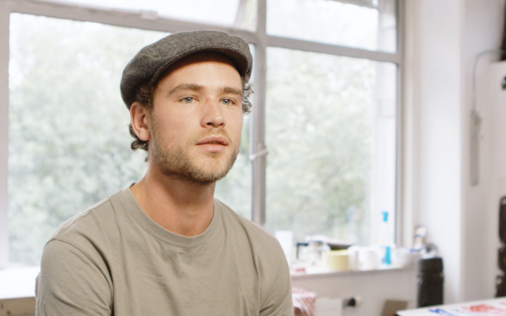 レターアーティストのビンセント氏