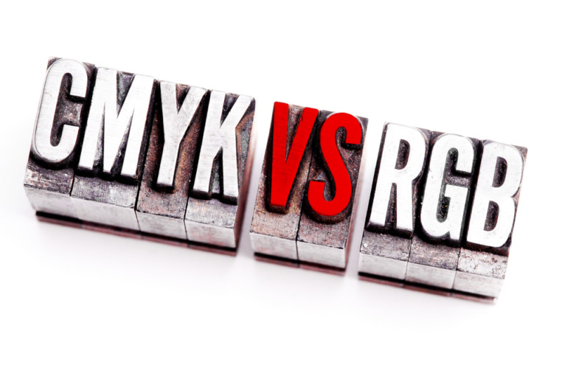 CMYK印刷とRGBディスプレイとの比較