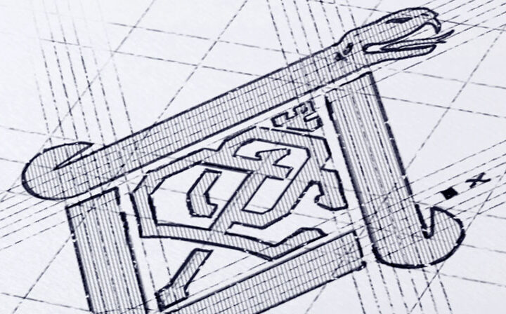 幾何学的な要素を用いたロゴデザイン作例