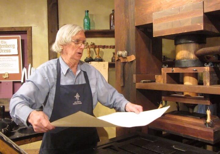 グーテンベルク活版印刷機の仕組み