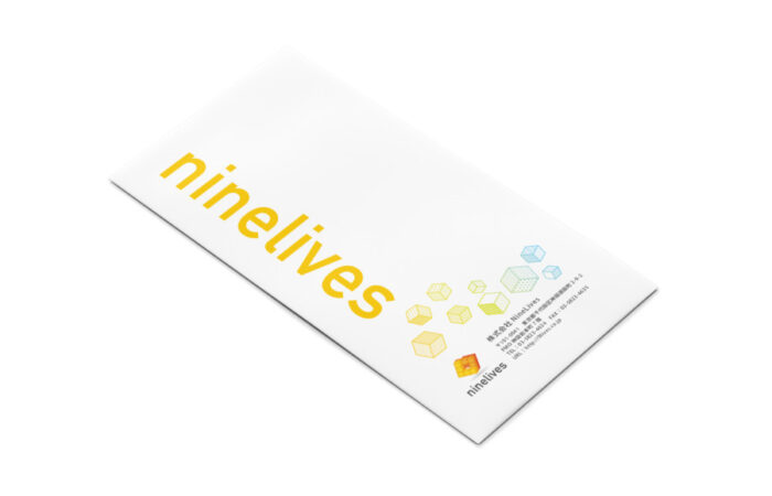 封筒制作事例 - モバイルゲーム開発企業の長3封筒デザイン