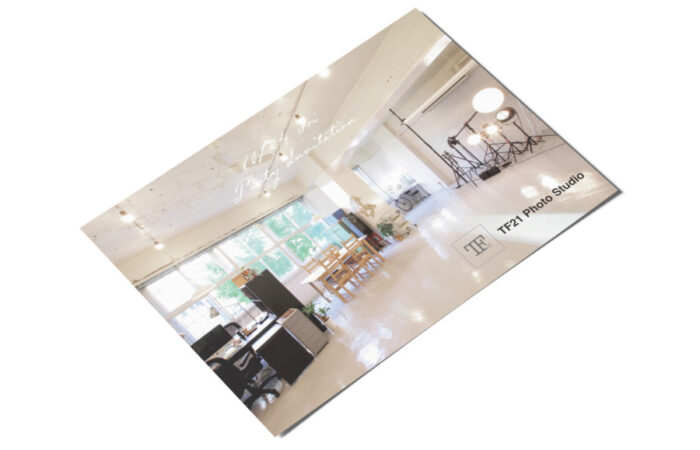 DM制作事例 – フォトスタジオ新規開設をお知らせするDMデザイン