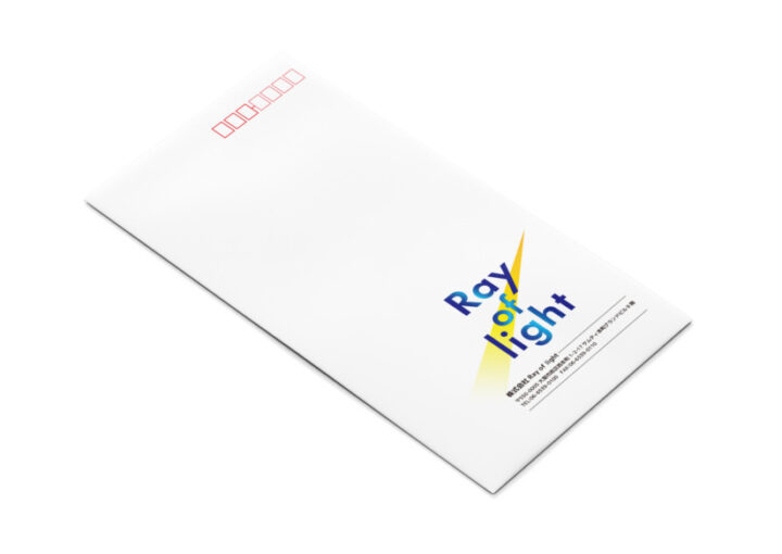 保険代理店企業の長3封筒デザイン