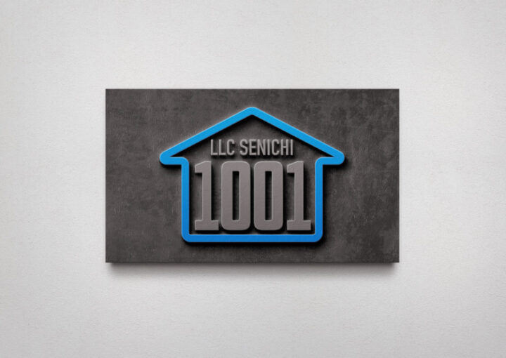 シンプルな不動産会社のロゴデザイン