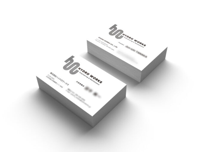 配管メンテナンス会社の名刺デザイン