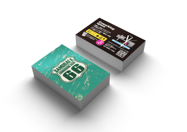 コワーキングスペースのショップカードデザイン