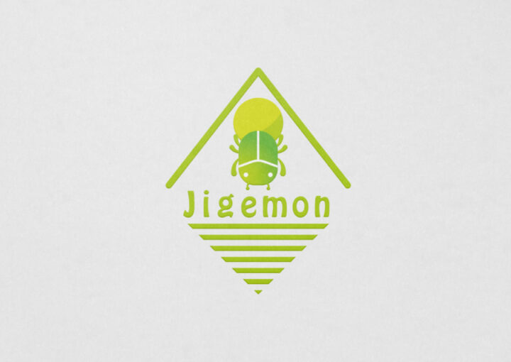 スカラベがモチーフのカフェのロゴデザイン