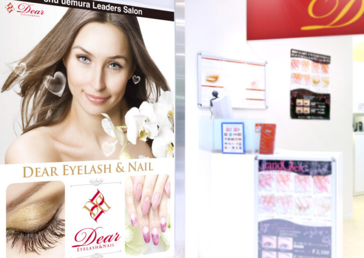 ヘアサロンの大型パネルのデザイン