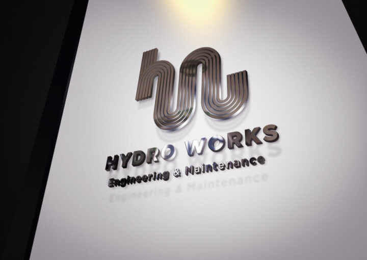 配管メンテナンス会社のモダンなロゴデザイン