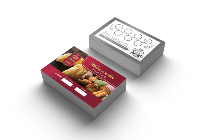 会員カード制作事例 – ベーカリーのスタンプ&会員カードのデザイン