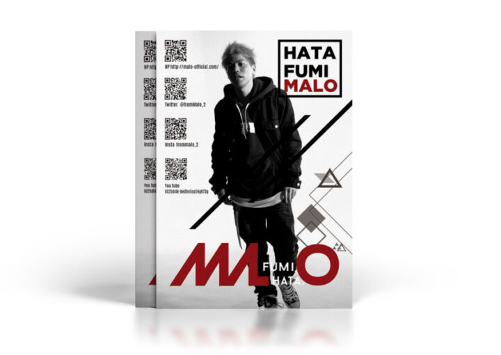 アーティストのPRフライヤーデザイン