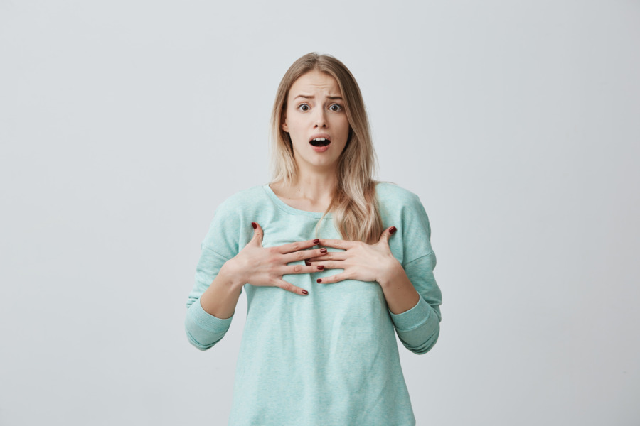 ショックを受ける人