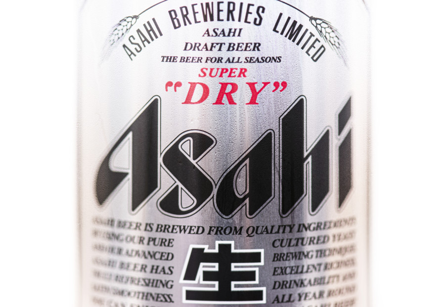アサヒビールの文字