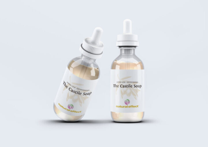 オリーブ由来の石鹸のラベルデザイン作成例