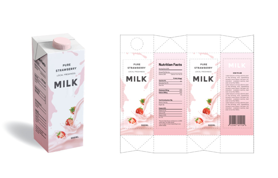 牛乳のパッケージ