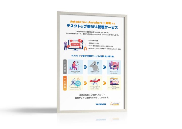 RPA管理サービスの展示会_ポスター制作例