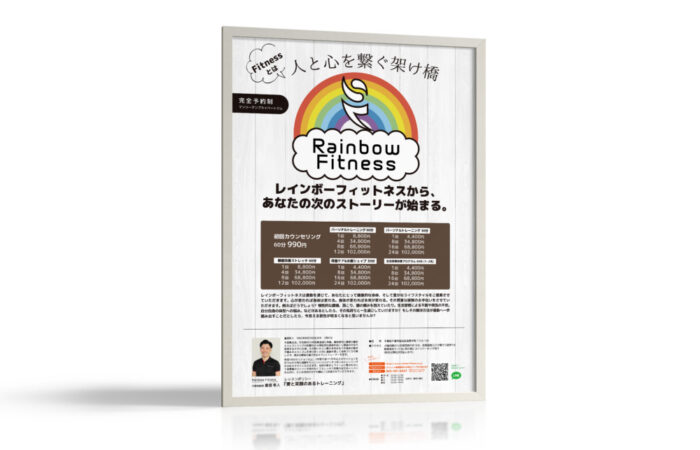 ポスター制作事例 – プライベートジムのオープンポスターデザイン
