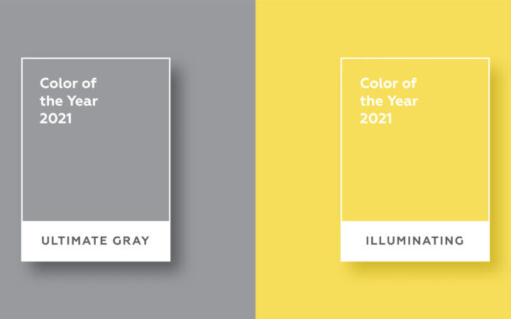 グレーとイエローが2021年の色