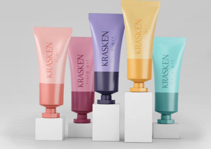 絵の具のパッケージデザイン