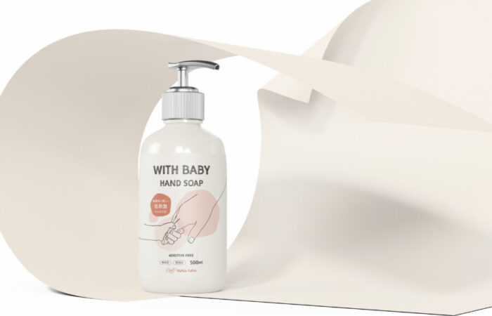 パッケージデザイン制作事例 - ハンドソープの色合いが優しいパッケージ