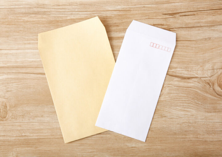 封筒の用紙について