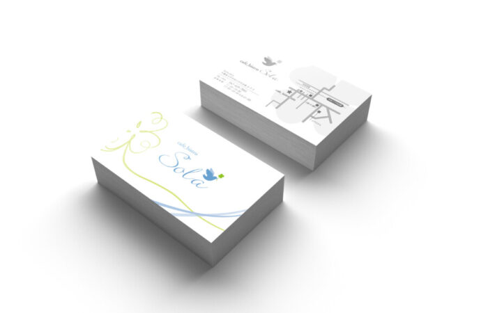 ショップカード制作事例 – カフェ&ビストロのショップカードデザイン