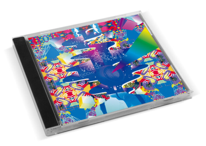 極彩色のCDジャケットデザイン