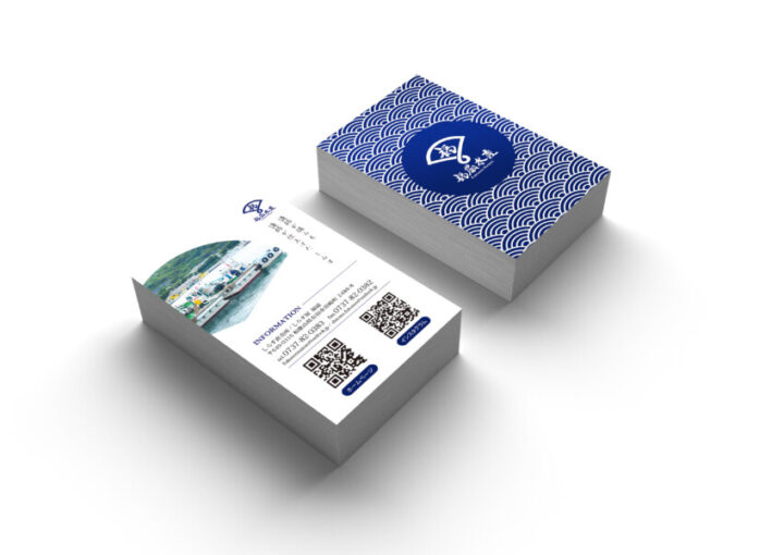 水産加工会社のショップカードデザイン